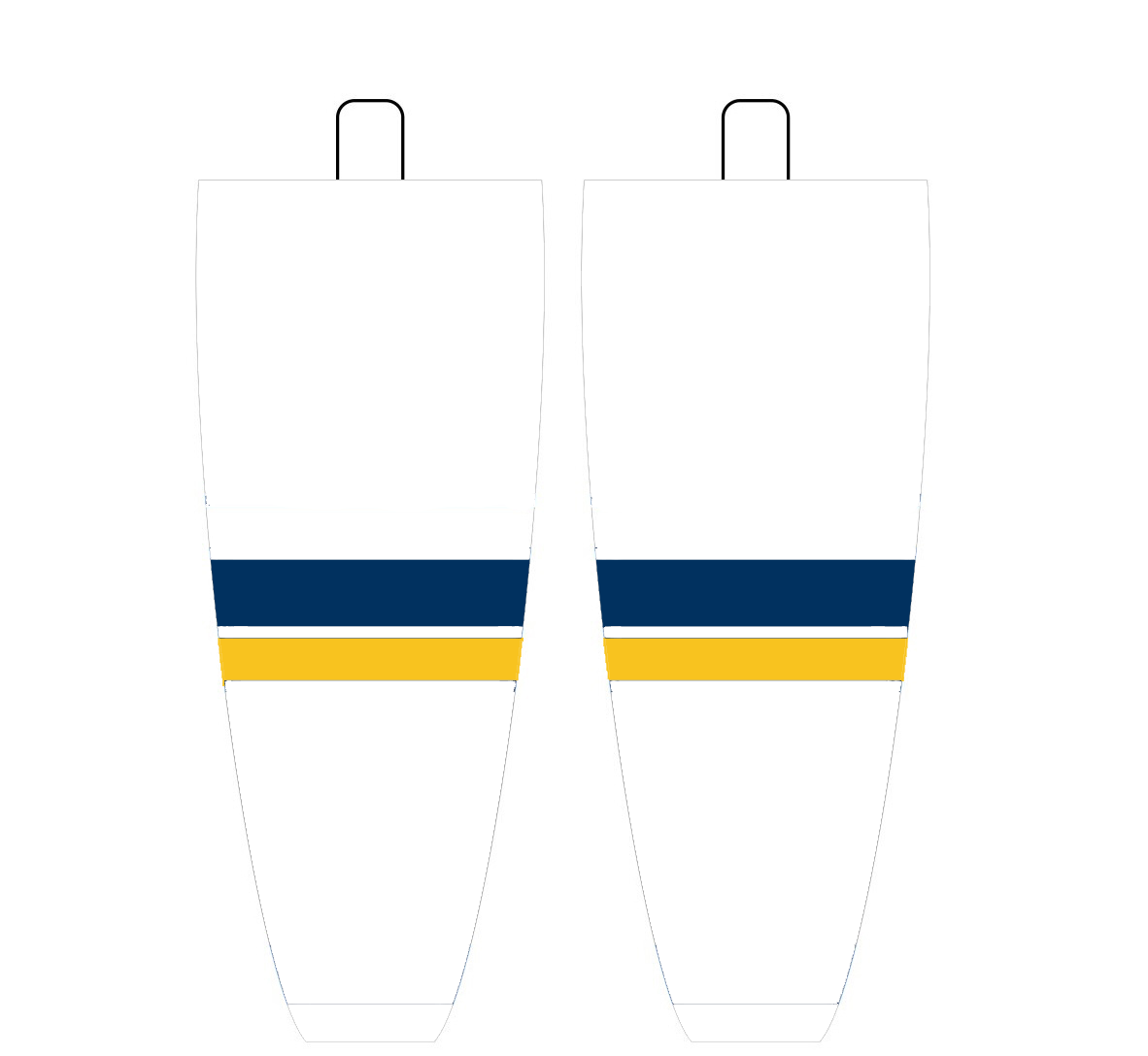 NHL Inspired Hockey Socks: St. Louis Blues White