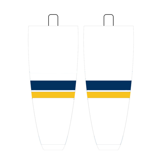 NHL Inspired Hockey Socks: St. Louis Blues White