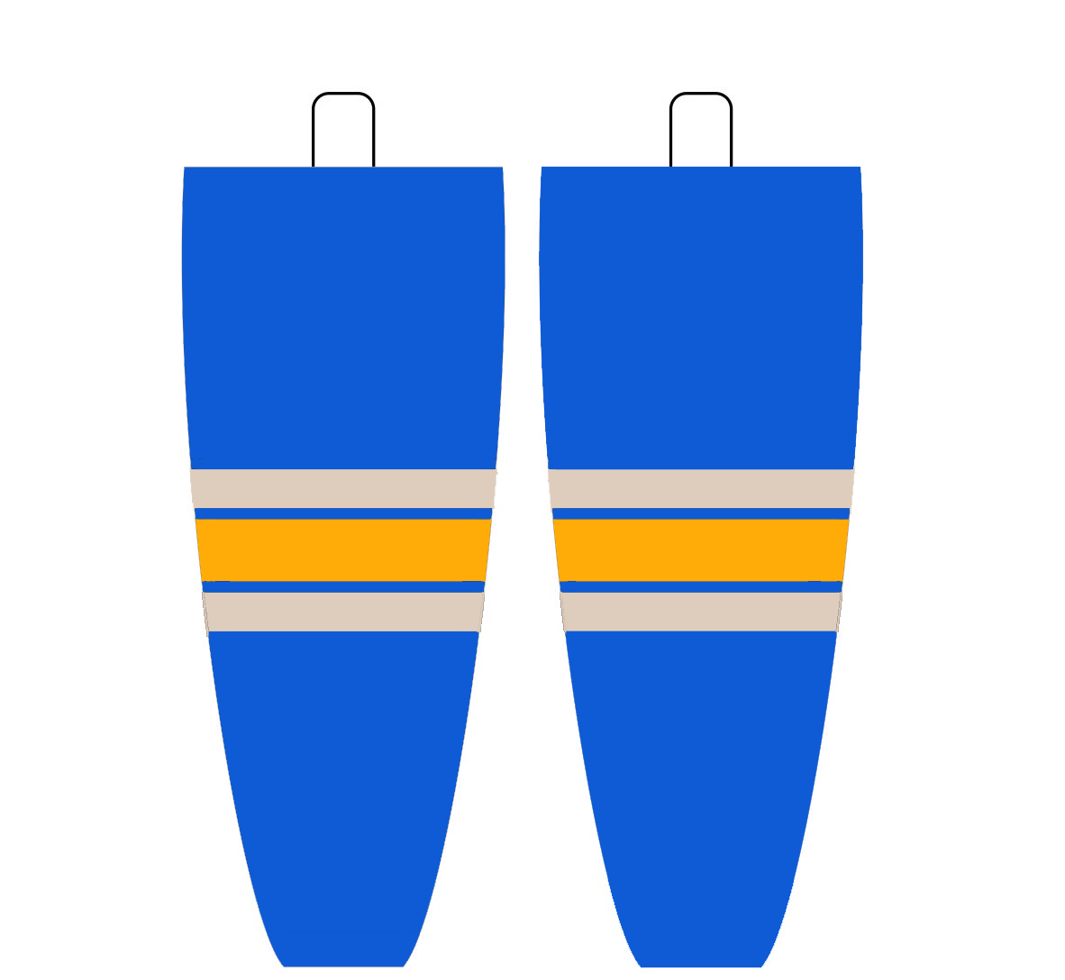 NHL Inspired Hockey Socks: St. Louis Blues Winter Classic