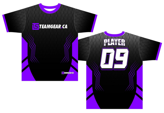 custom purple team gear jersey design