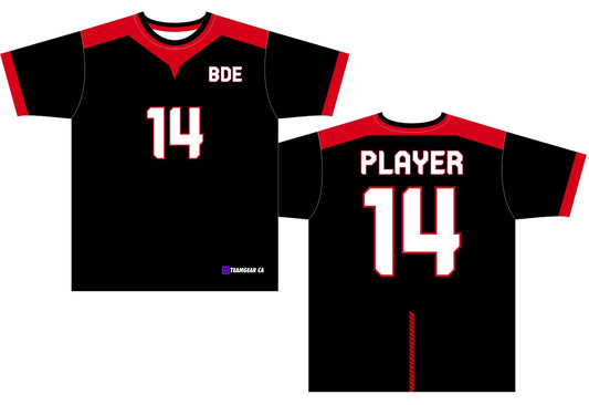 Big Dodgeball Energy Jersey in black with red accents