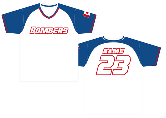 Bombers White Volleyball Jersey for men