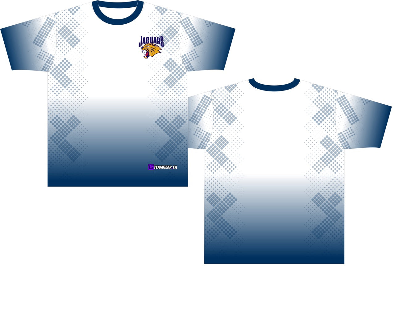 Jaguars Blue Dodgeball Jersey with team logo