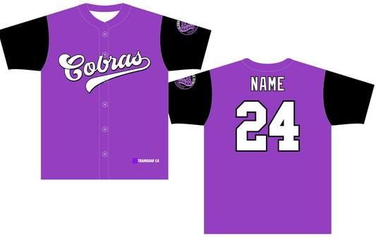 Globo Gym Purple Cobras Baseball Jersey