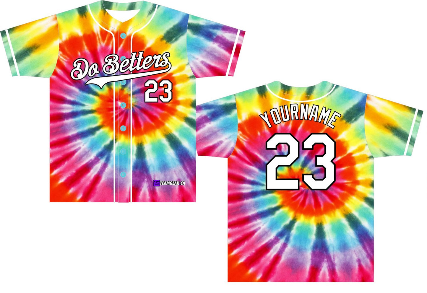 Do Betters Baseball Tie Dye Jersey