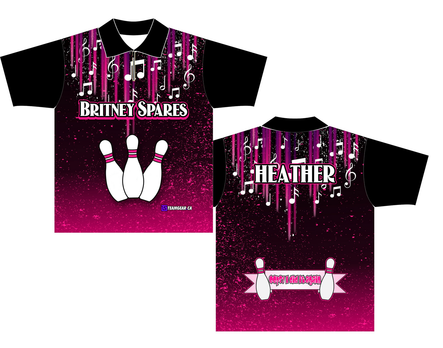 Britney Spares Funny Bowling Jersey custom design