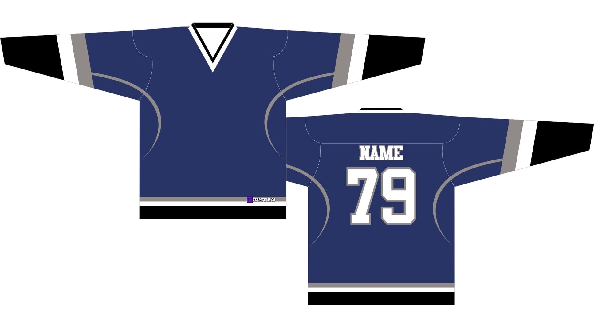 NHL Inspired Hockey Jersey: Tampa Bay Lightning Black