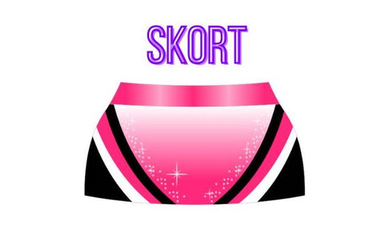 custom full sublimation roller derby skirt and skort made with premium fabric in Canada