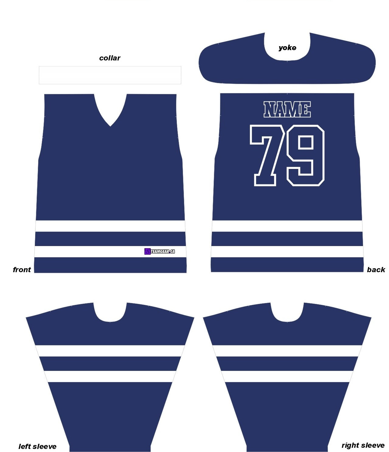 Toronto Maple Leafs Royal Blue Lace Collar hockey jersey