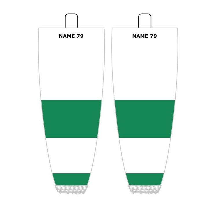 NHL Inspired Hockey Socks: Toronto Maple Leafs St. Patricks Day