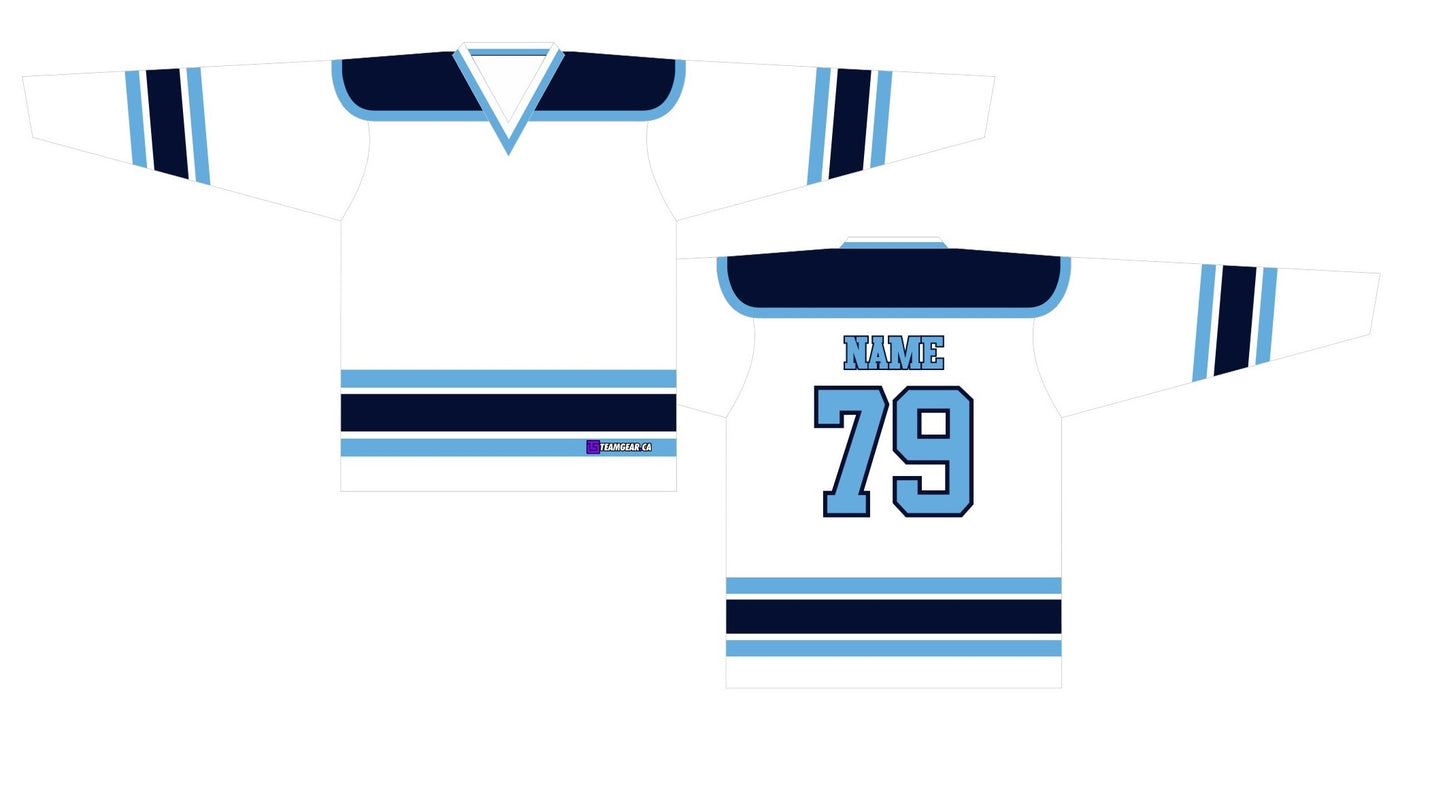 NHL Inspired Hockey Jersey: University of Maine White