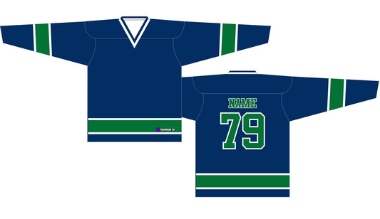 NHL Inspired Hockey Jersey: Vancouver Canucks Royal Blue