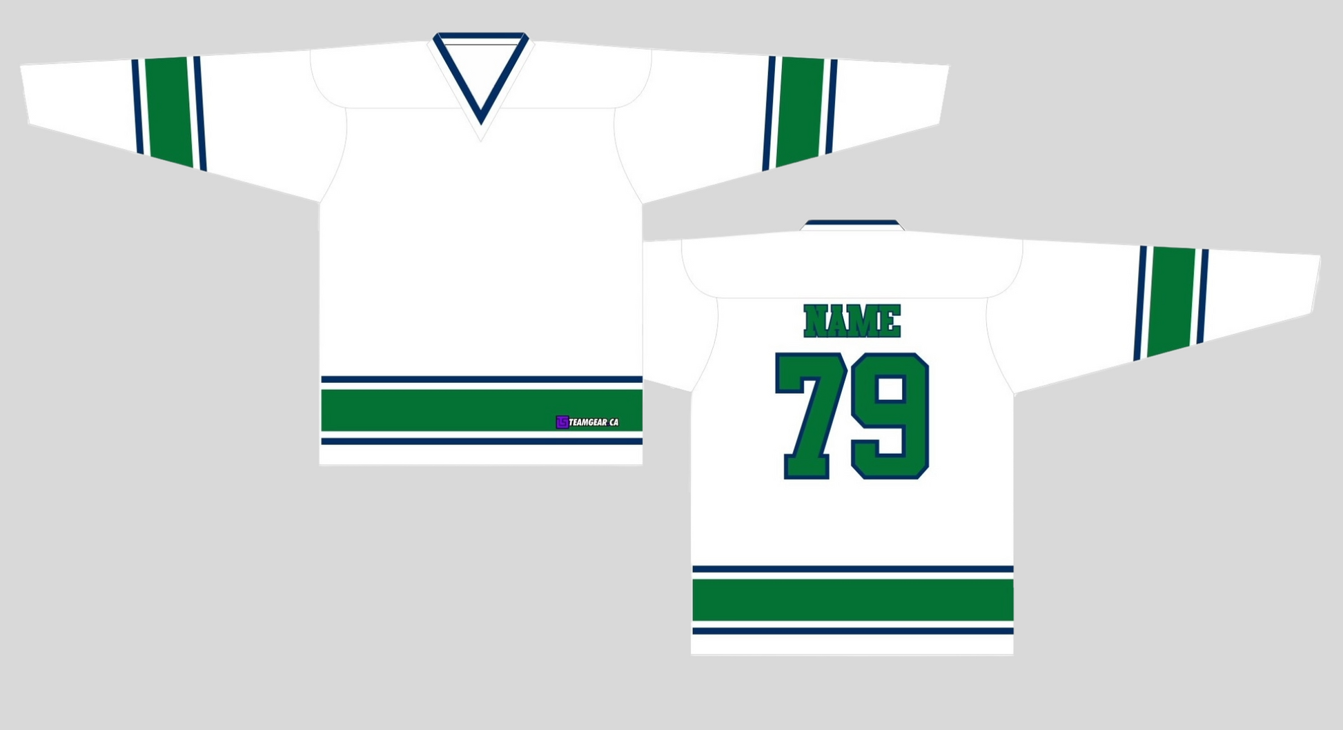 NHL Inspired Hockey Jersey Vancouver Canucks White Team Gear Canada Custom Jerseys More