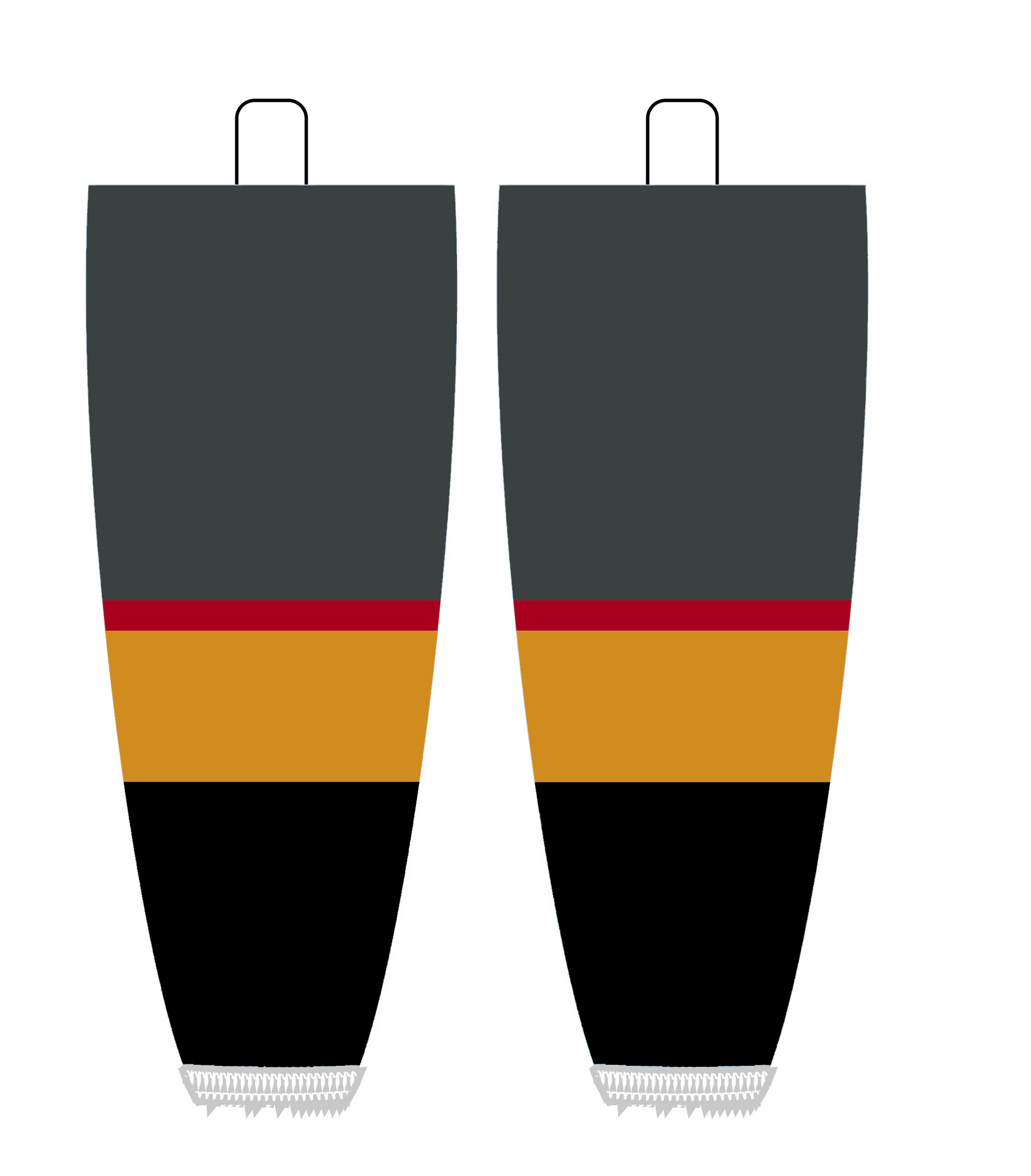 NHL Inspired Hockey Socks: Vegas Golden Knights Grey