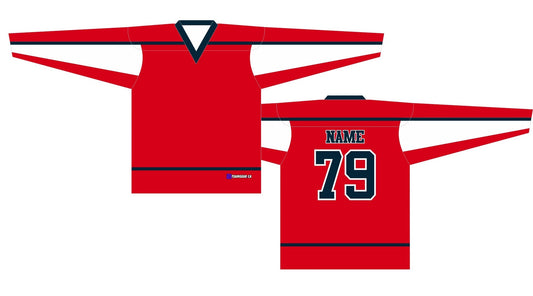 NHL Inspired Hockey Jersey: Washington Capitals Red