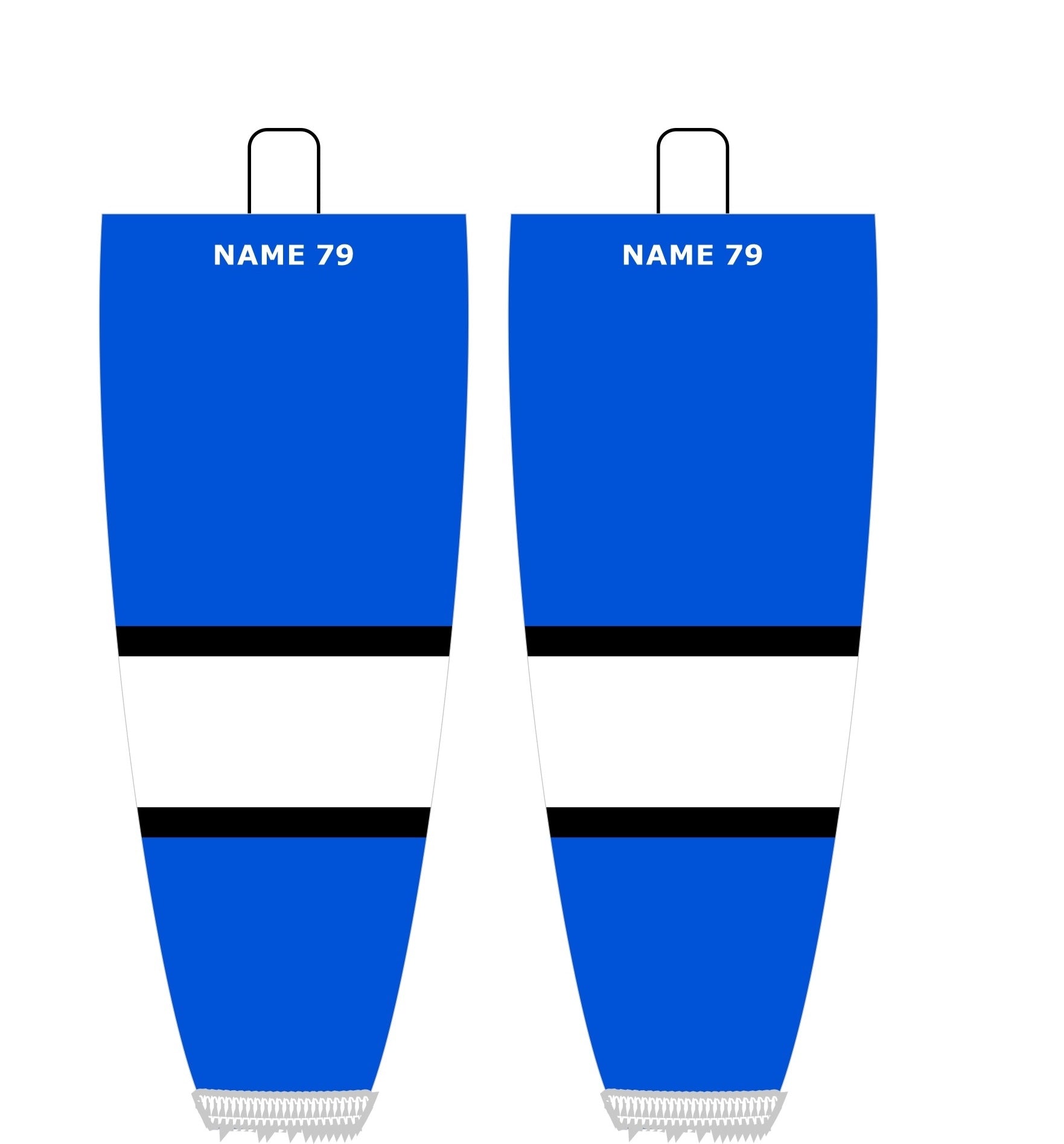 NHL Inspired Hockey Socks: Winnipeg Jets Alternate Blue