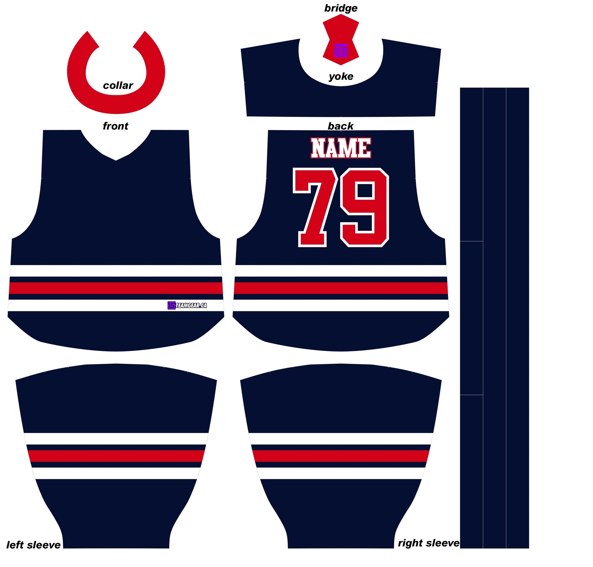 Winnipeg Jets Heritage Navy jersey