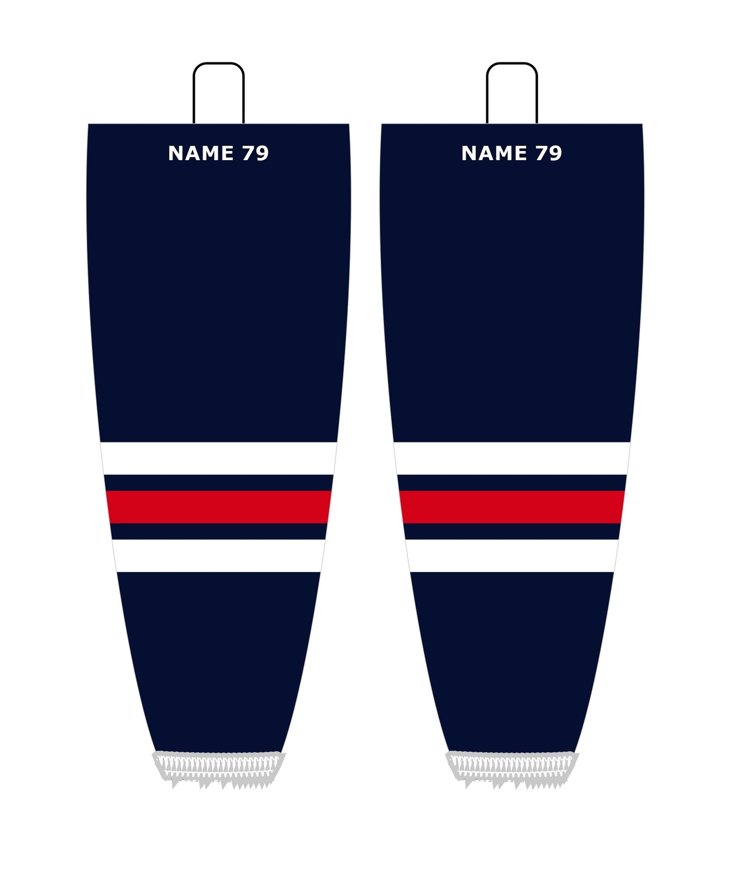 NHL Inspired Hockey Socks: Winnipeg Jets Heritage Navy