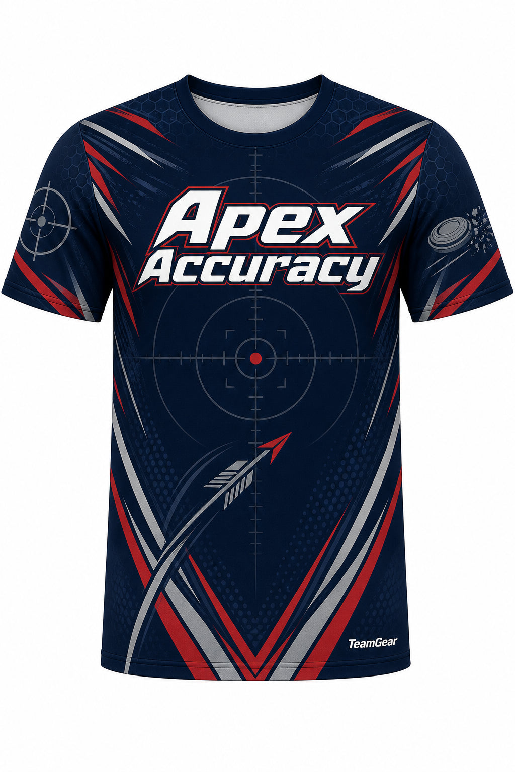 Apex Accuracy Navy Shooting Jersey design
