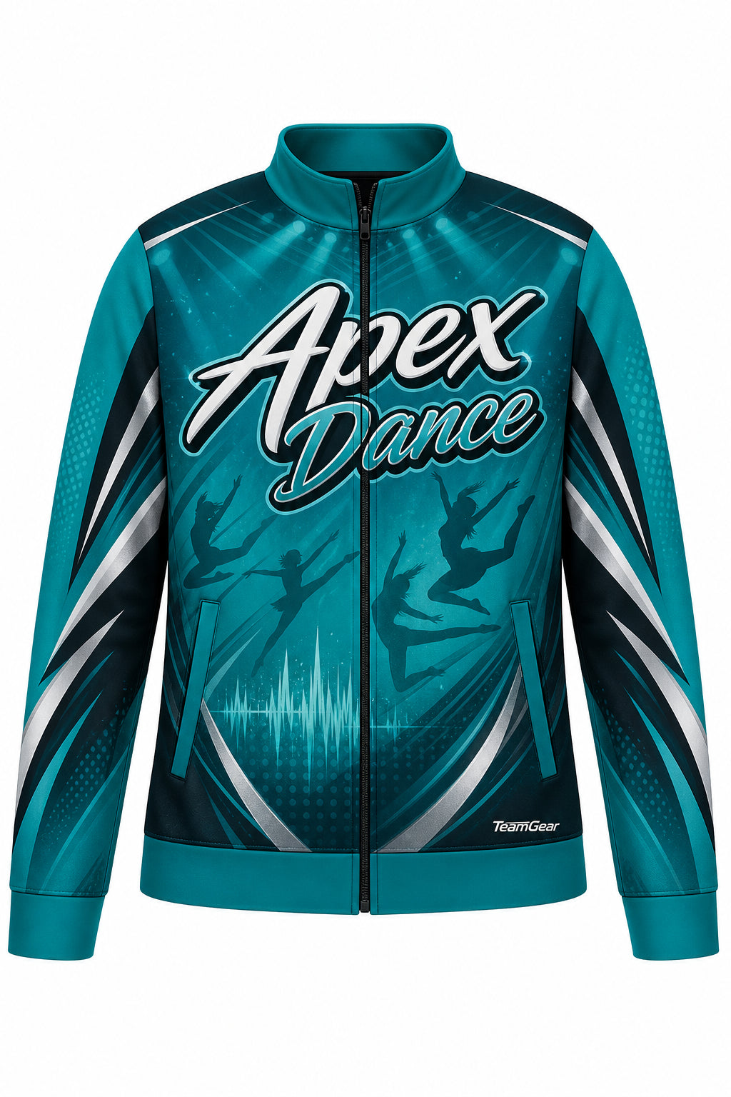 Apex Dance Teal Dance Jacket design