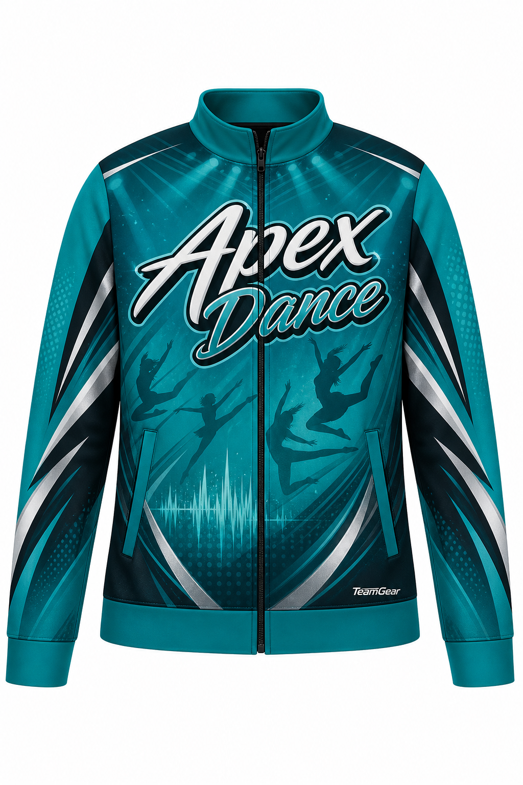 Apex Dance Teal Dance Jacket design