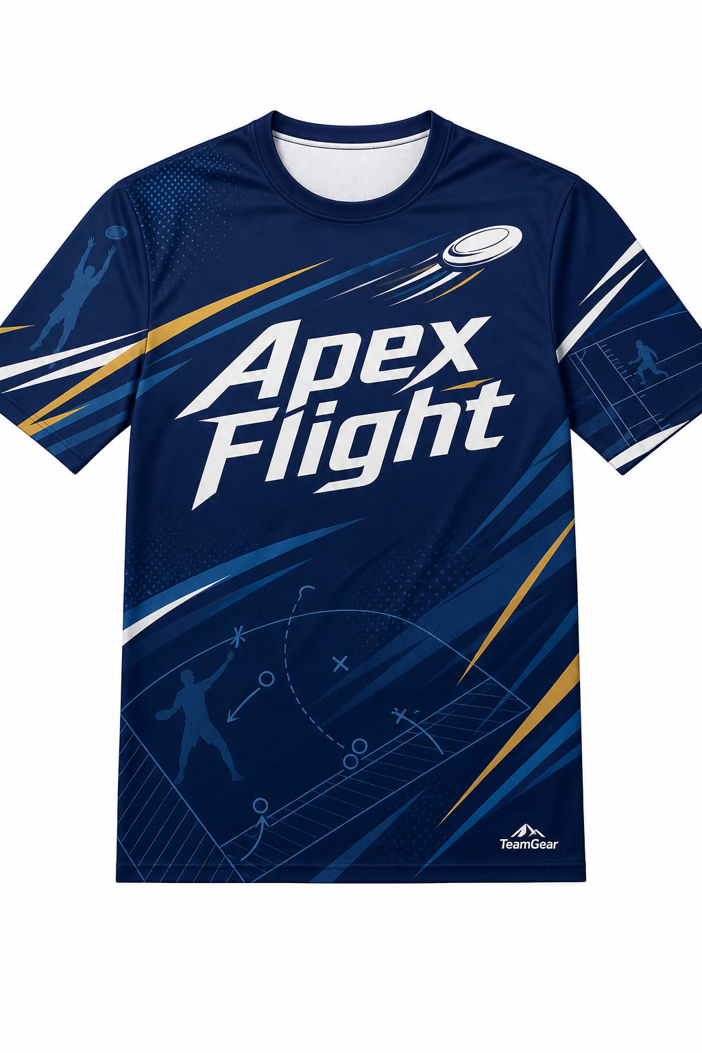 Apex Flight Navy Ultimate Frisbee Jersey design