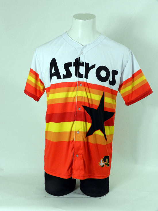 custom baseball button down full sublimation jersey made in Canada
