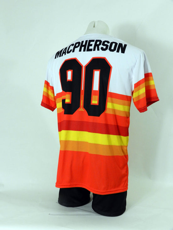 custom baseball button down full sublimation jersey made in Canada