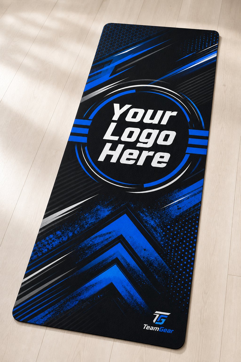 Athletic Stretch Custom Yoga Mat — custom yoga mat studio product photo — TeamGear Canada
