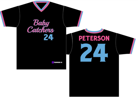 Baby Catchers black Softball Jersey