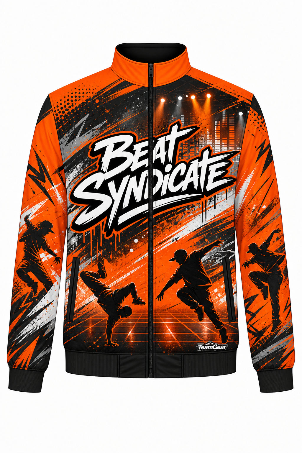 Beat Syndicate Orange Dance Jacket design
