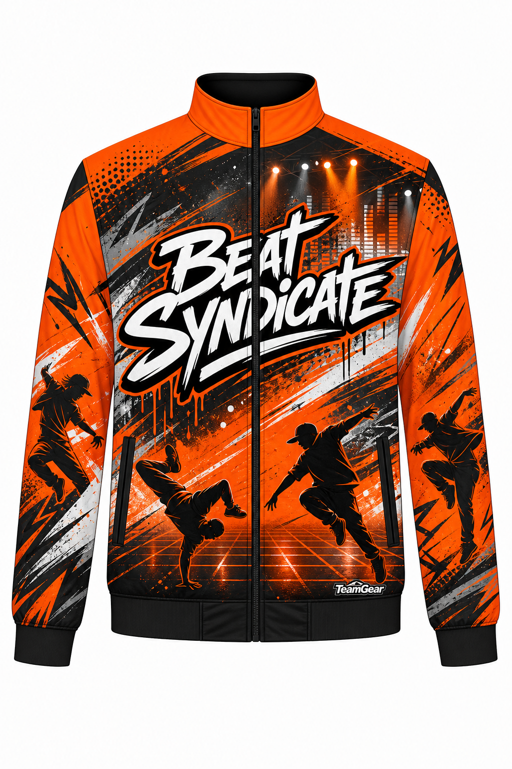 Beat Syndicate Orange Dance Jacket design