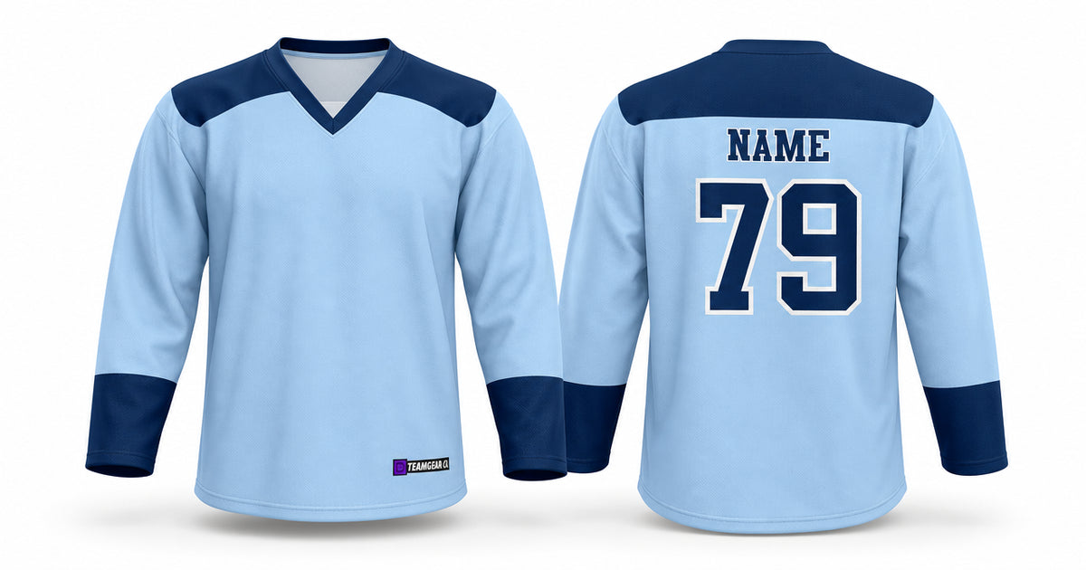 Beer League Hockey Jersey Powder Blue/Navy