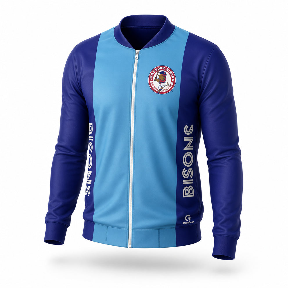 Binbrook Bisons Batting Jacket - Full Zipper - front and back view