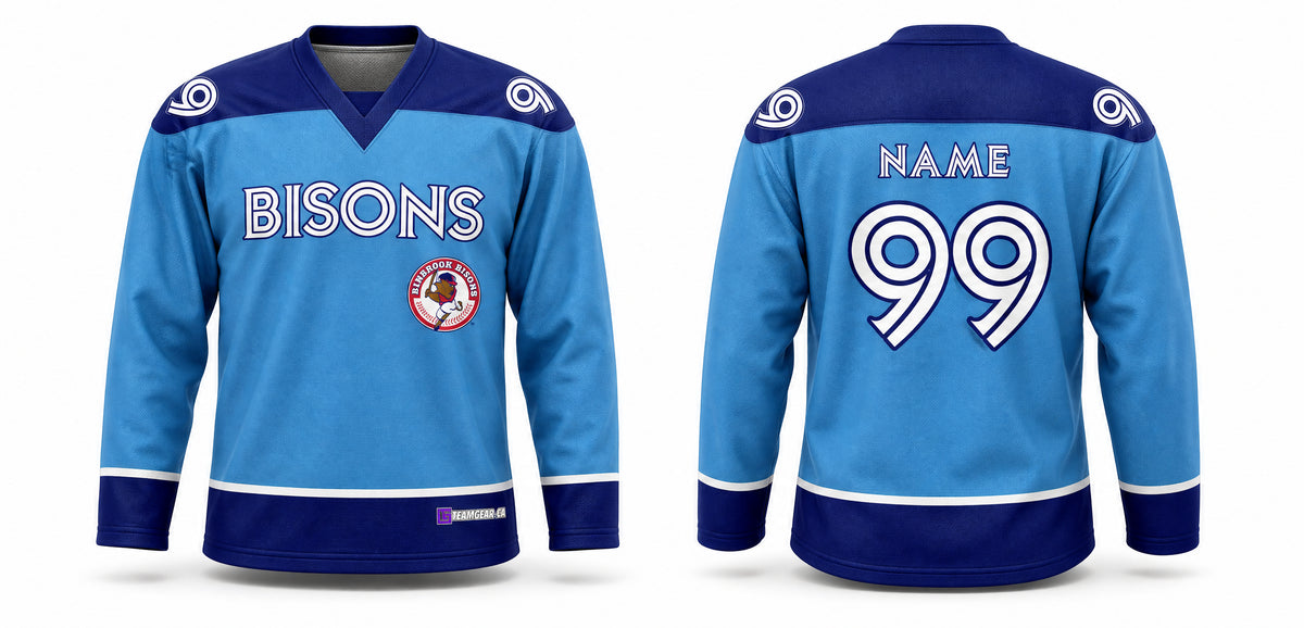 Binbrook Bisons Hockey Jersey - front and back view