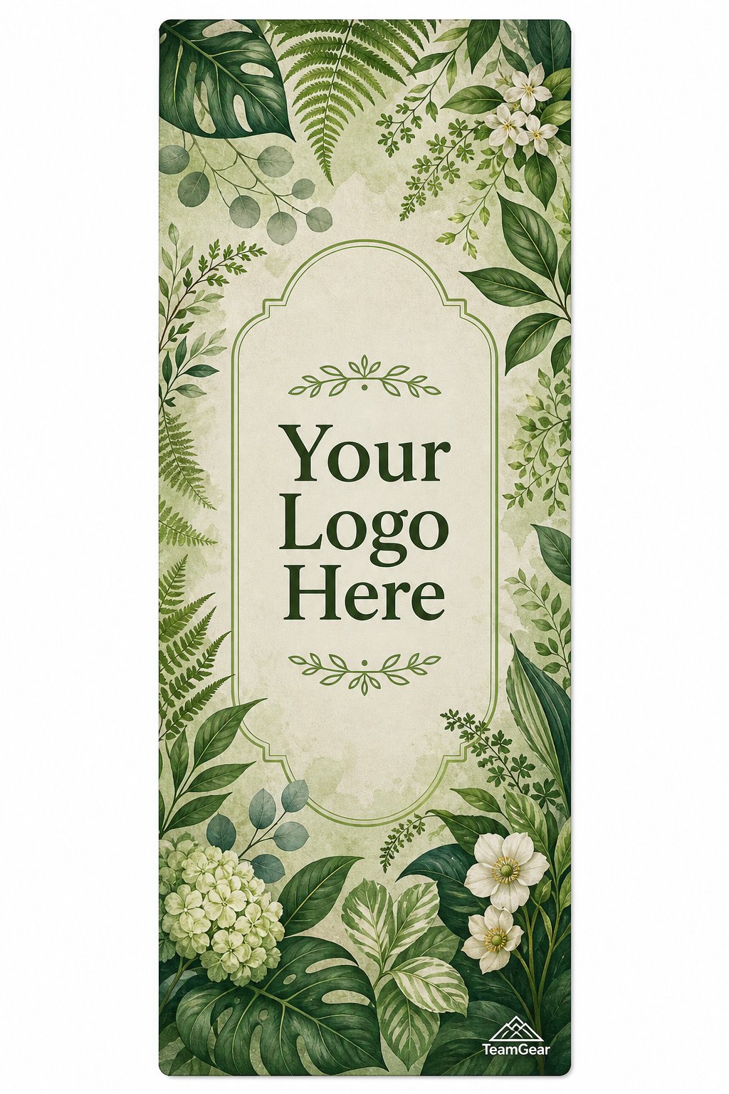 Botanical Garden Custom Yoga Mat — custom yoga mat flat design — TeamGear Canada