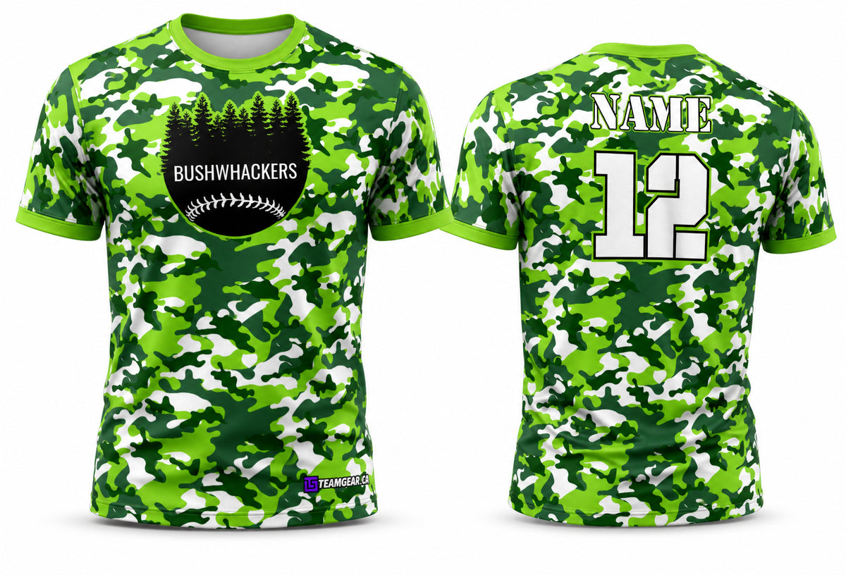 Bushwackers Softball Jersey - front and back view