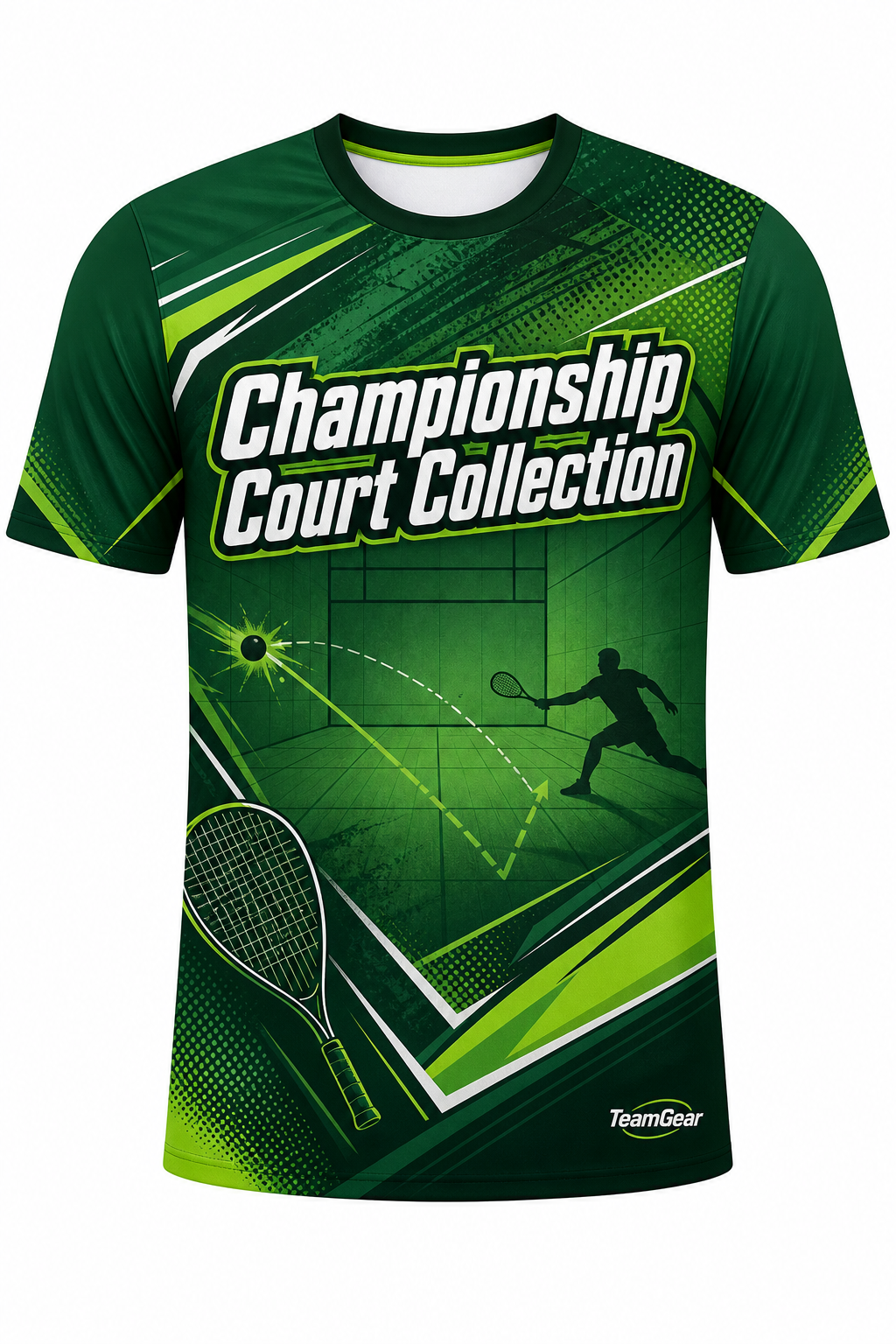 Championship Court Collection Green Racquetball Jersey design