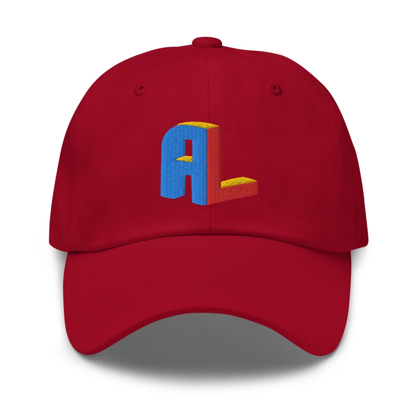 Ance Larmstrong ShowZone baseball dad hat in cranberry red