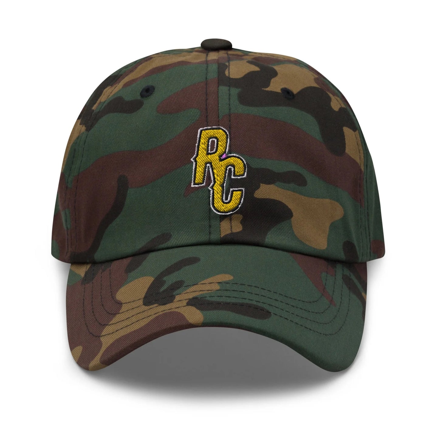 Ray Cheesy ShowZone baseball dad hat in green camo camouflage