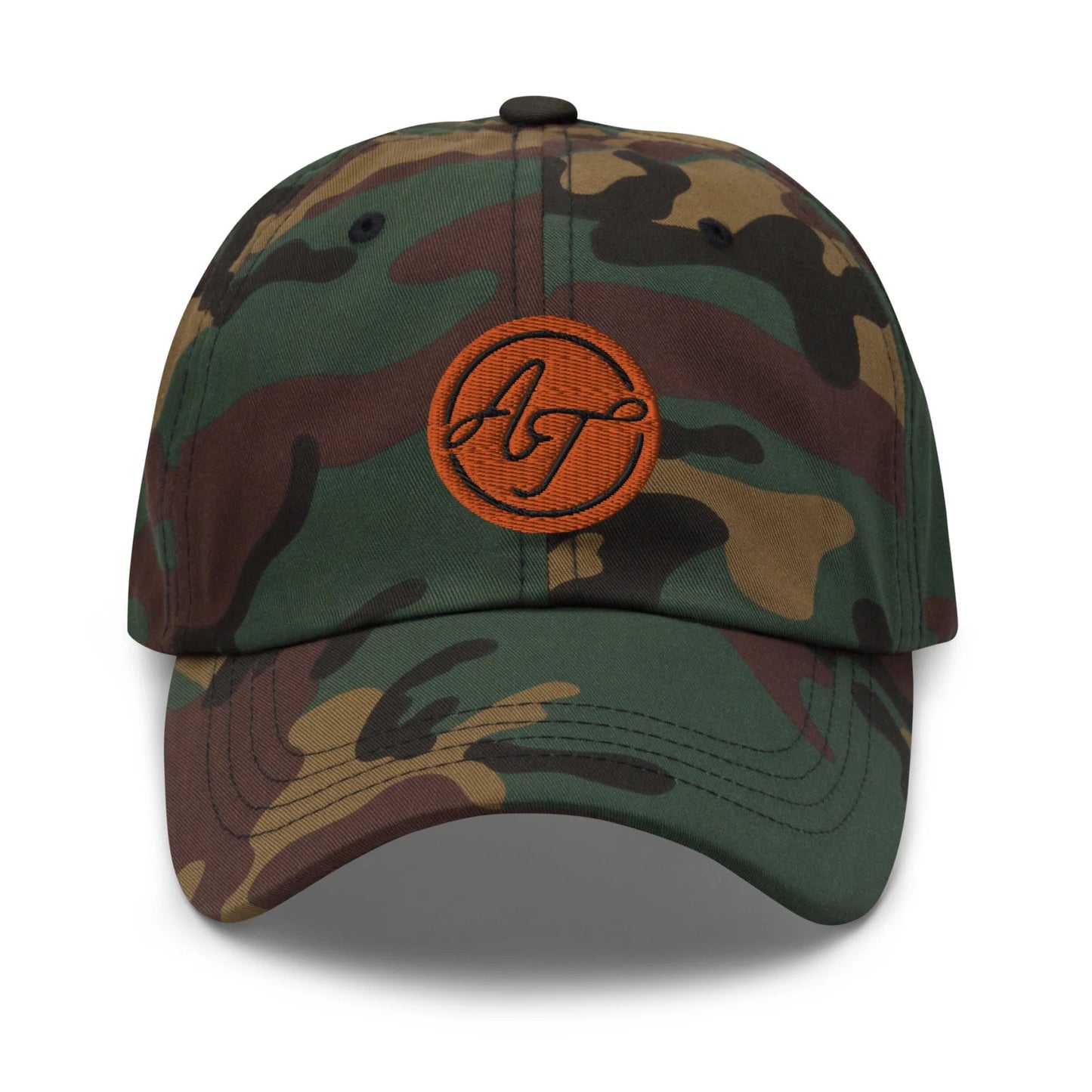 Thuuuuney ShowZone baseball dad hat in green camo camouflage