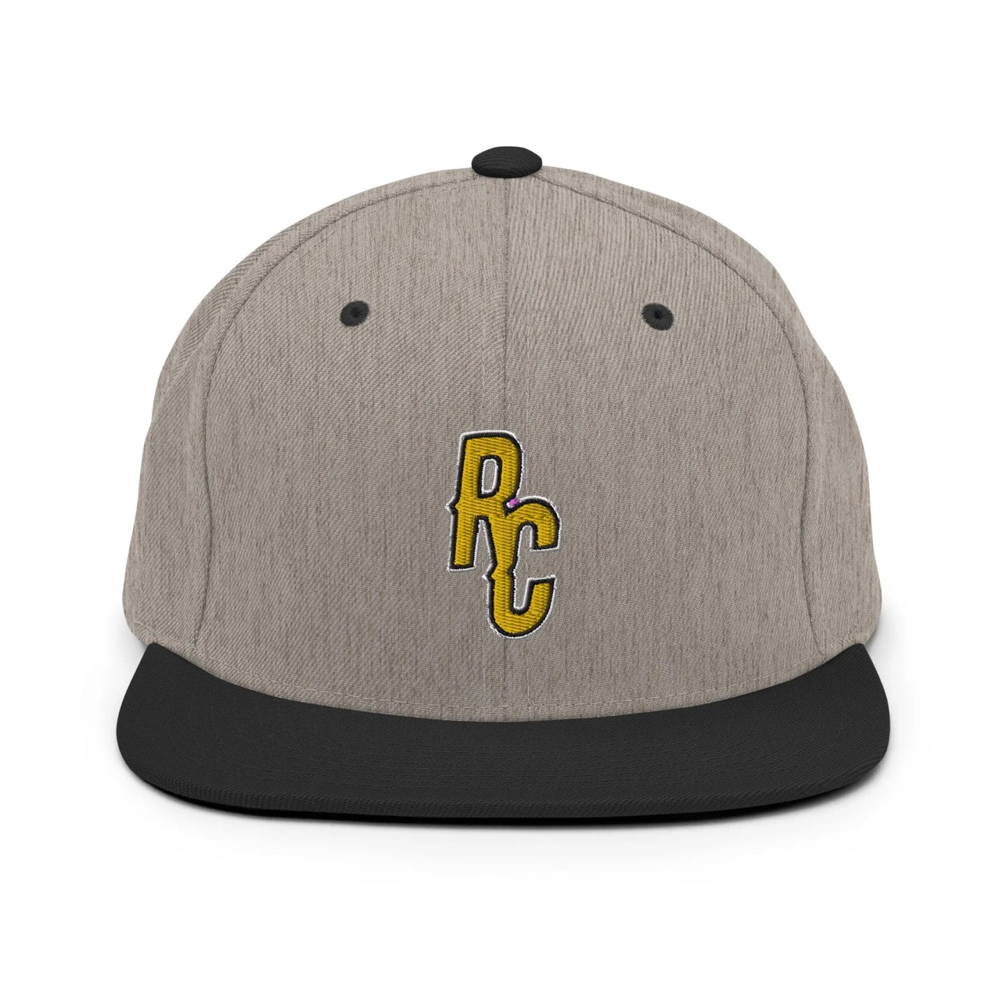 Ray Cheesy ShowZone snapback hat in heather grey with black brim and accents