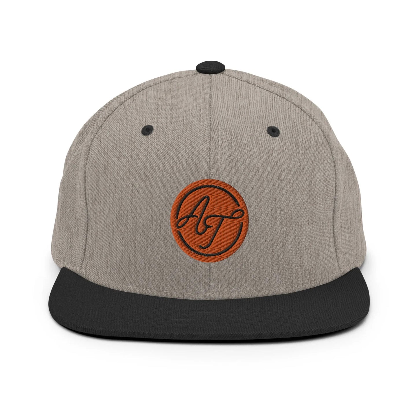 Thuuuuney ShowZone snapback hat in heather grey with black brim and accents