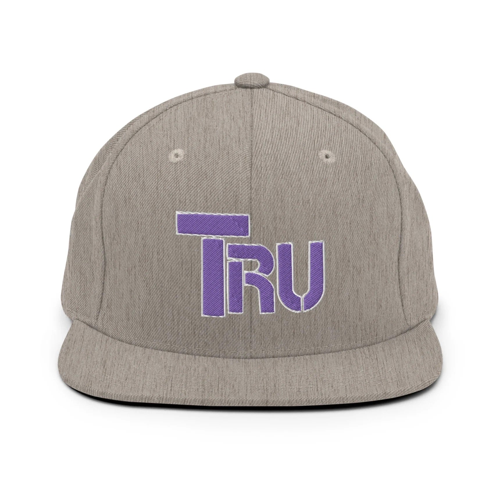 Tru ShowZone snapback hat in heather grey