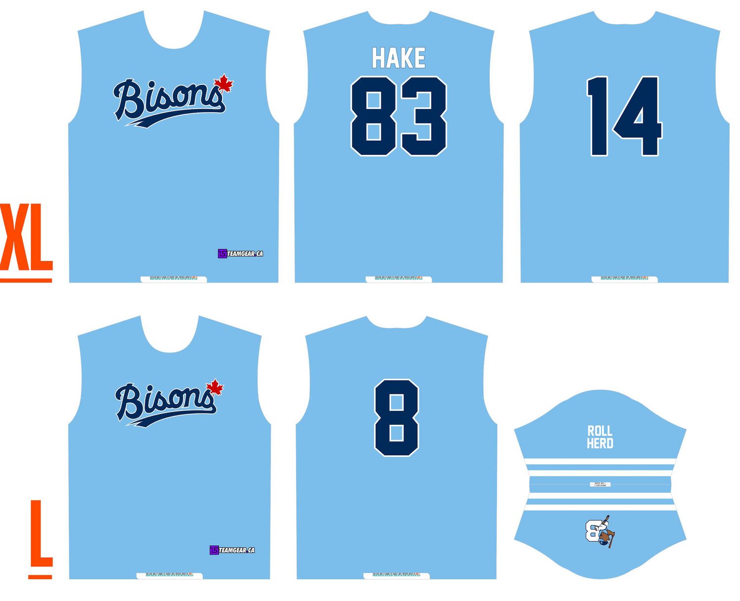 How your final Custom Jersey Rendering Will Look with individual artwork panels