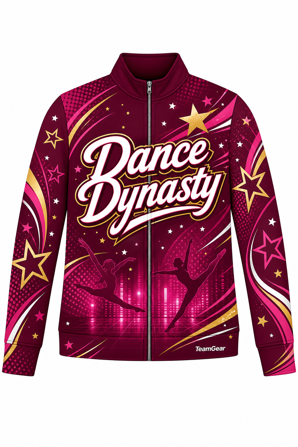 Dance Dynasty Maroon Dance Jacket design