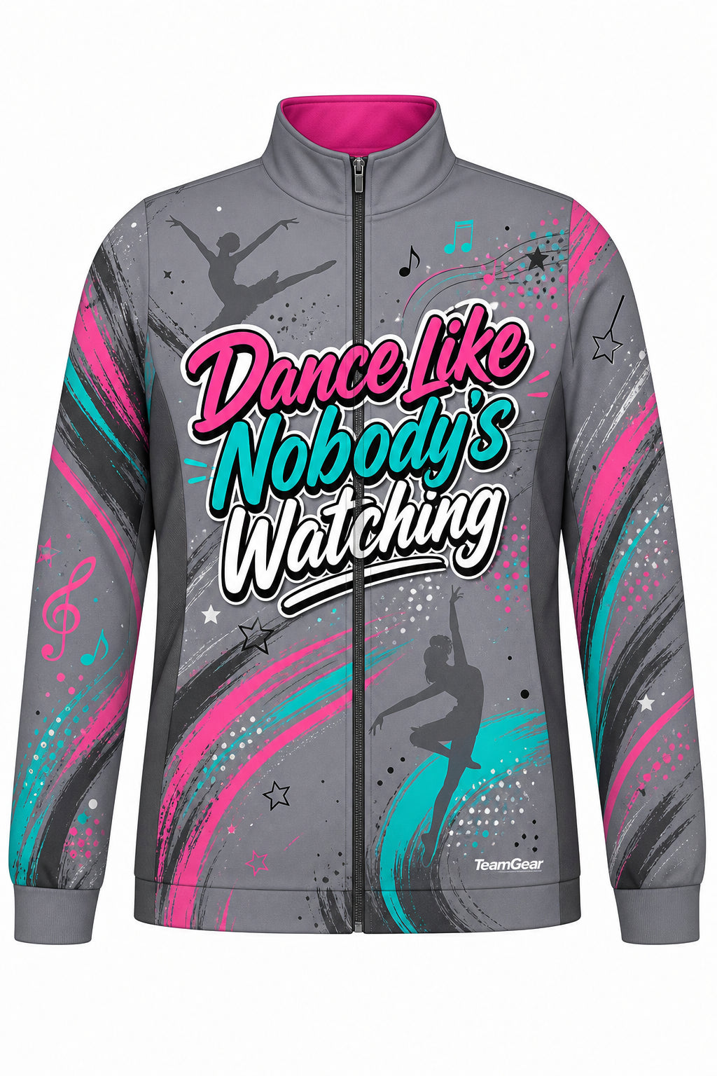 Dance Like Nobody's Watching Grey Dance Jacket design