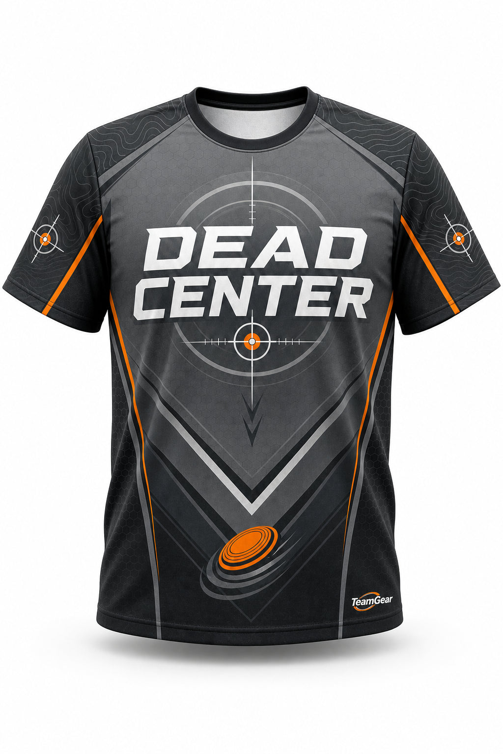 Dead Center Grey Shooting Jersey - front and back view