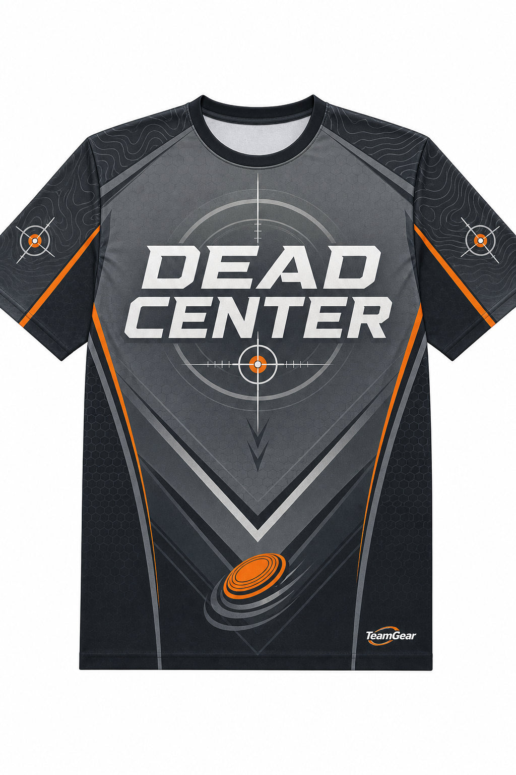 Dead Center Grey Shooting Jersey design