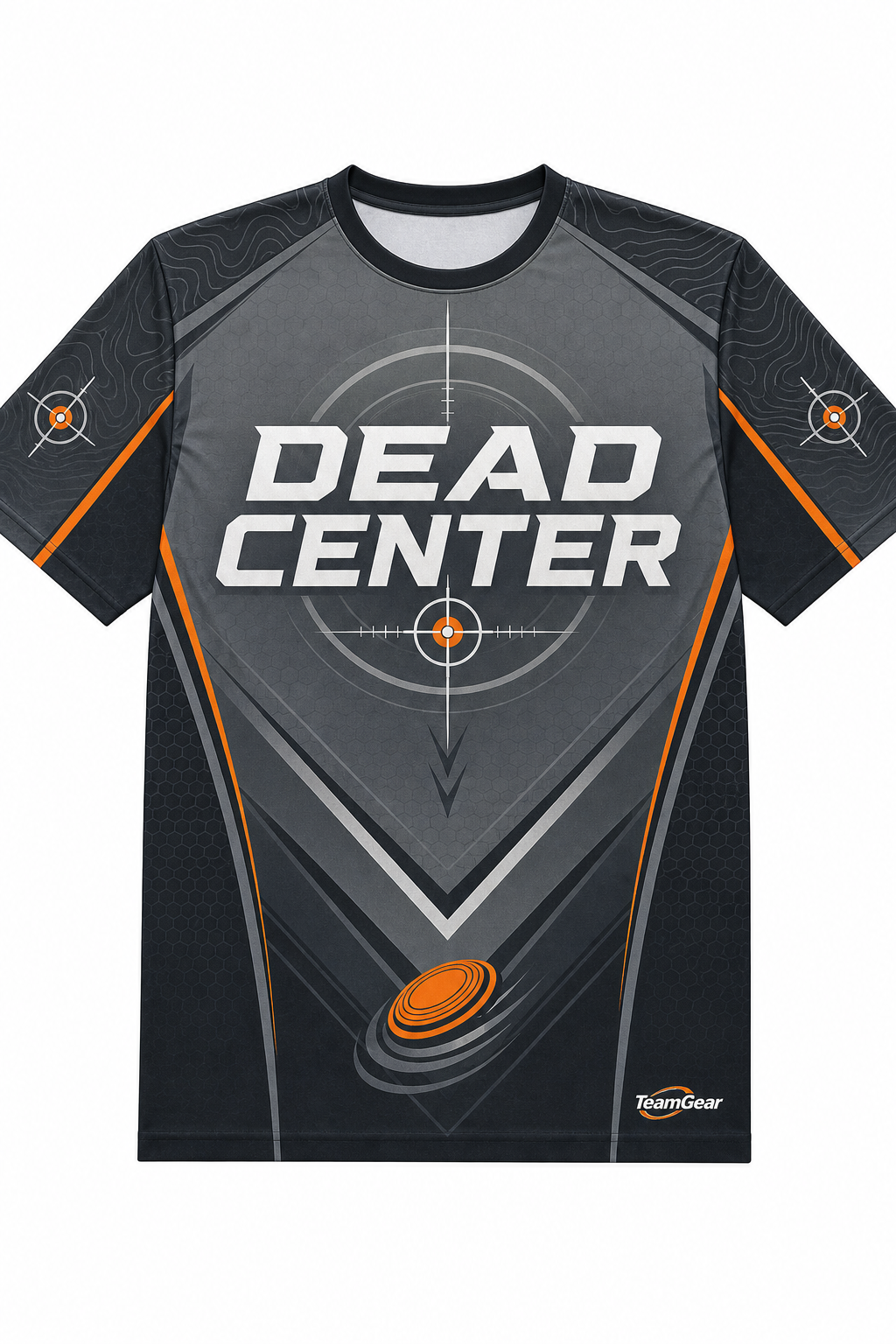 Dead Center Grey Shooting Jersey design